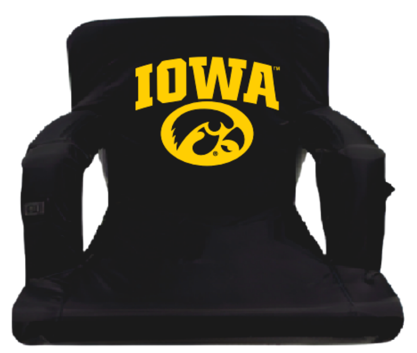 University of Iowa Massage/Heated Bleacher Seat with Backrest